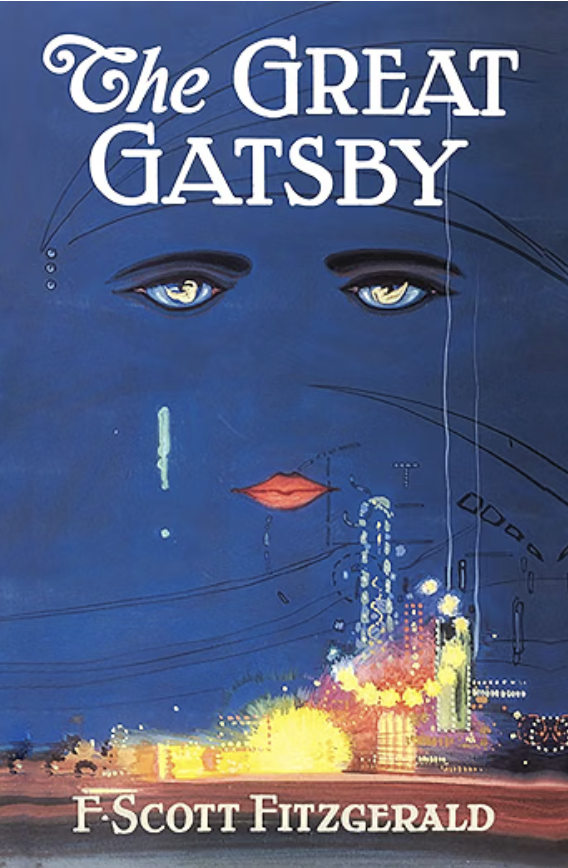 Book cover for The Great Gatsby by F. Scott Fitzgerald